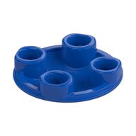 Plate Round 2 x 2 with Rounded Bottom [Boat Stud] (Blue)