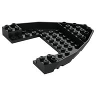Boat Hull Section, Brick 10 x 12 x 1 with 4 x 6 Cutout (Black)