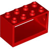String Reel 2 x 4 x 2 Holder With Open Studs (Red)