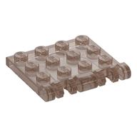 Hinge Plate 3 x 4 Locking Dual 2 Finger, 9 Teeth (Trans-Brown)