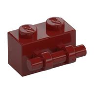 Brick Special 1 x 2 with Handle (Dark Red)
