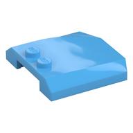 Brick Wedged, Curved Triple 4 x 4 x 2/3, 2 Studs (Medium Blue)