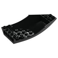 Brick Wedged, Curved Inverted 10 x 6 x 2 Cockpit (Black)