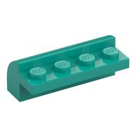 Brick Curved 2 x 4 x 1 1/3 (Dark Turquoise)