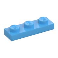 Plate 1 x 3 (Medium Blue)
