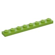 Plate 1 x 8 (Lime)