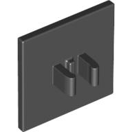 Road Sign Clip-on 2 x 2 Square (Black)