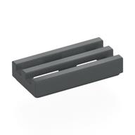 Tile Special 1 x 2 Grille with Bottom Groove (Dark Bluish Gray)