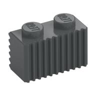 Brick Special 1 x 2 with Grille (Dark Bluish Gray)