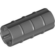 Technic Axle Connector Ridged [with x Hole x Orientation] (Dark Bluish Gray)