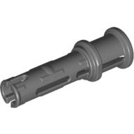 Technic Pin Long with Friction Ridges Lengthwise and Stop Bush [3 Lateral Holes, Big Pin Hole] (Dark Bluish Gray)