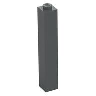 Brick 1 x 1 x 5 with Solid Stud (Dark Bluish Gray)