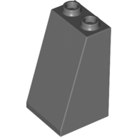 Brick Sloped 75° 2 x 2 x 3 [Hollow Studs] (Dark Bluish Gray)