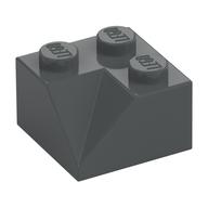 Brick Sloped 45° 2 x 2 Double Concave (Dark Bluish Gray)