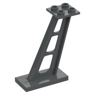 Support 2 x 4 x 5 Stanchion Inclined [5mm wide posts] (Dark Bluish Gray)