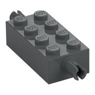 Brick Special 2 x 4 with Pins (Dark Bluish Gray)