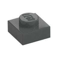 Plate 1 x 1 (Dark Bluish Gray)