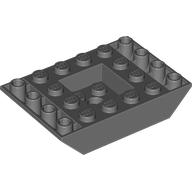 Brick Sloped Inverted 45° 6 x 4 Double with Recessed Center (Dark Bluish Gray)