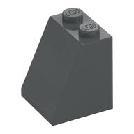 Brick Sloped 65° 2 x 2 x 2 with Bottom Tube (Dark Bluish Gray)