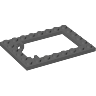 Plate Special 6 x 8 Trap Door Frame Horizontal (Dark Bluish Gray)
