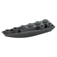 Brick Wedged, Curved Inverted 6 x 2 Left (Dark Bluish Gray)
