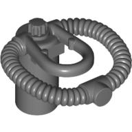 Minifig Neckwear Scuba Airtank, Bar Holder (Dark Bluish Gray)