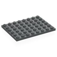 Plate 6 x 8 (Dark Bluish Gray)