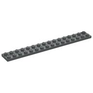 Plate 2 x 16 (Dark Bluish Gray)