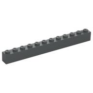 Brick 1 x 12 (Dark Bluish Gray)