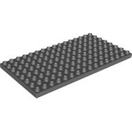 Duplo Plate 8 x 16 (Dark Bluish Gray)