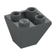 Brick Sloped Inverted 45° 2 x 2 Double Convex (Dark Bluish Gray)