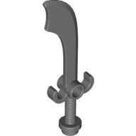 Weapon Sword / Scimitar (Dark Bluish Gray)