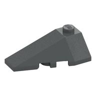 Brick Wedged, Sloped 4 x 2 Triple Left (Dark Bluish Gray)