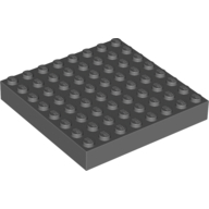 Brick 8 x 8 (Dark Bluish Gray)