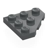Wedge Plate 3 x 3 Cut Corner (Dark Bluish Gray)