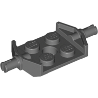 Plate Special 2 x 2 with Wheels Holder Wide (Dark Bluish Gray)