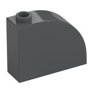 Brick Curved 1 x 3 x 2 (Dark Bluish Gray)