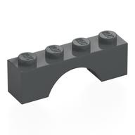 Brick Arch 1 x 4 (Dark Bluish Gray)