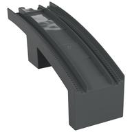 Duplo Train Track Bridge Middle Section, New Style Half Arch With Mid-Support (Dark Bluish Gray)