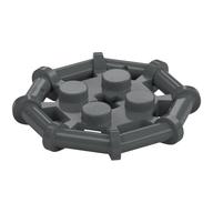 Plate Special 2 x 2 with Bar Frame Octagonal (Dark Bluish Gray)