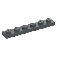 Plate 1 x 6 (Dark Bluish Gray)