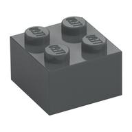 Brick 2 x 2 (Dark Bluish Gray)
