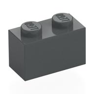 Brick 1 x 2 (Dark Bluish Gray)