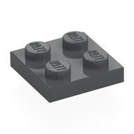 Plate 2 x 2 (Dark Bluish Gray)