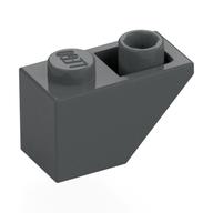 Brick Sloped Inverted 45° 2 x 1 (Dark Bluish Gray)
