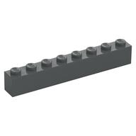 Brick 1 x 8 (Dark Bluish Gray)