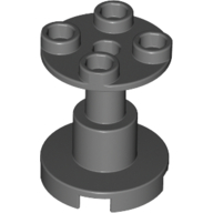 Support Round 2 x 2 x 2 Stand with Reach-Through Center Hole (Dark Bluish Gray)