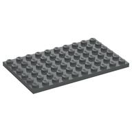 Plate 6 x 10 (Dark Bluish Gray)