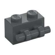 Brick Special 1 x 2 with Handle (Dark Bluish Gray)
