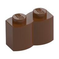 Brick Special 1 x 2 Palisade [aka Log] (Reddish Brown)